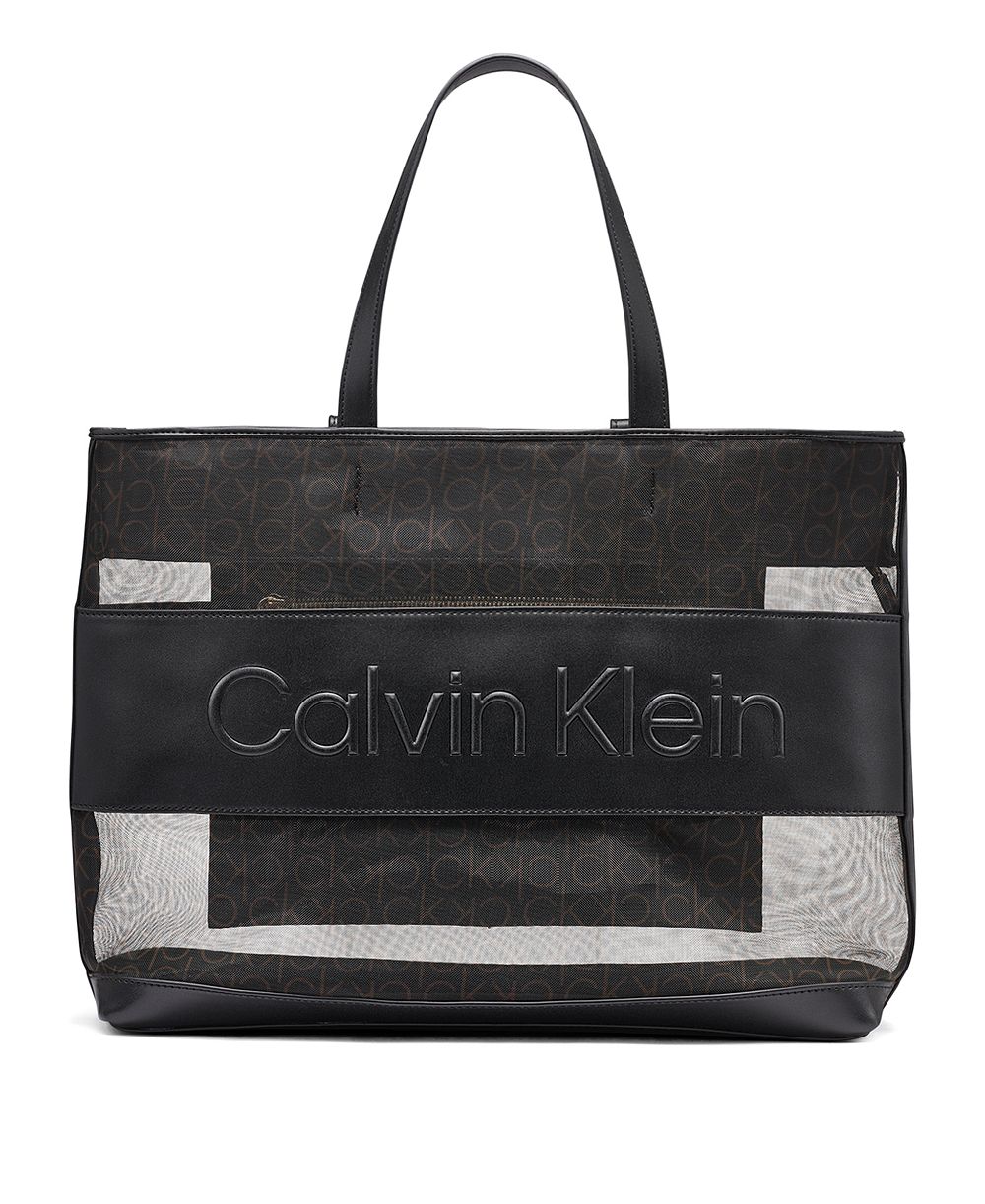 Calvin Klein Aurelia Signature Mesh Large Tote Handbag