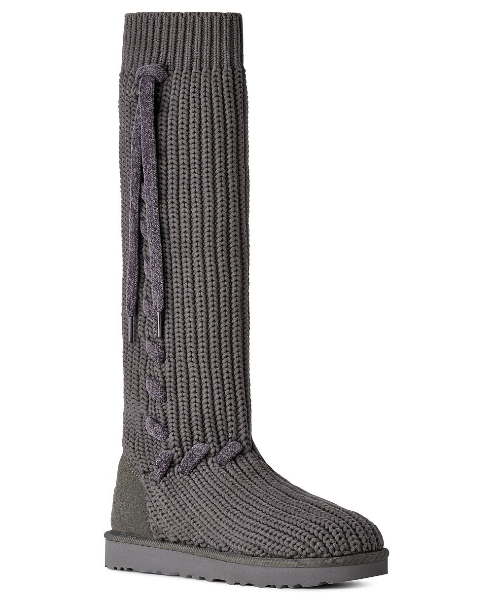 UGG® Women's Classic Tall Whipstitch Knit Slouch Knee High Boots