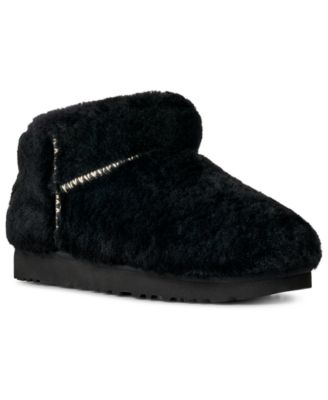 UGG® женские укороченные ботильоны с круглым носком из плюшевой кожи