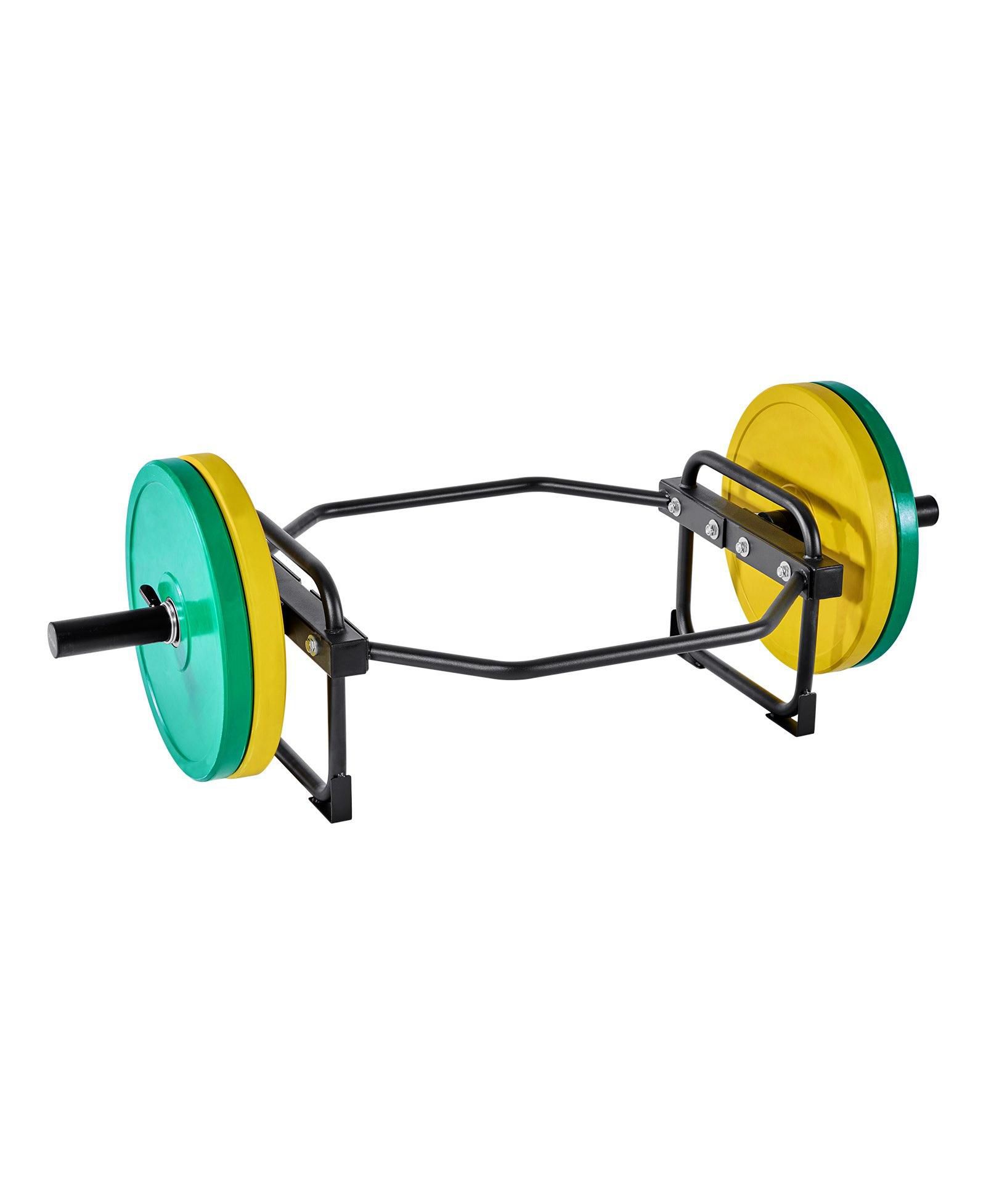 SUGFIT Trap Bar Hex Bar 500 LB Capacity 2" Barbell for Squats and Deadlifts Black