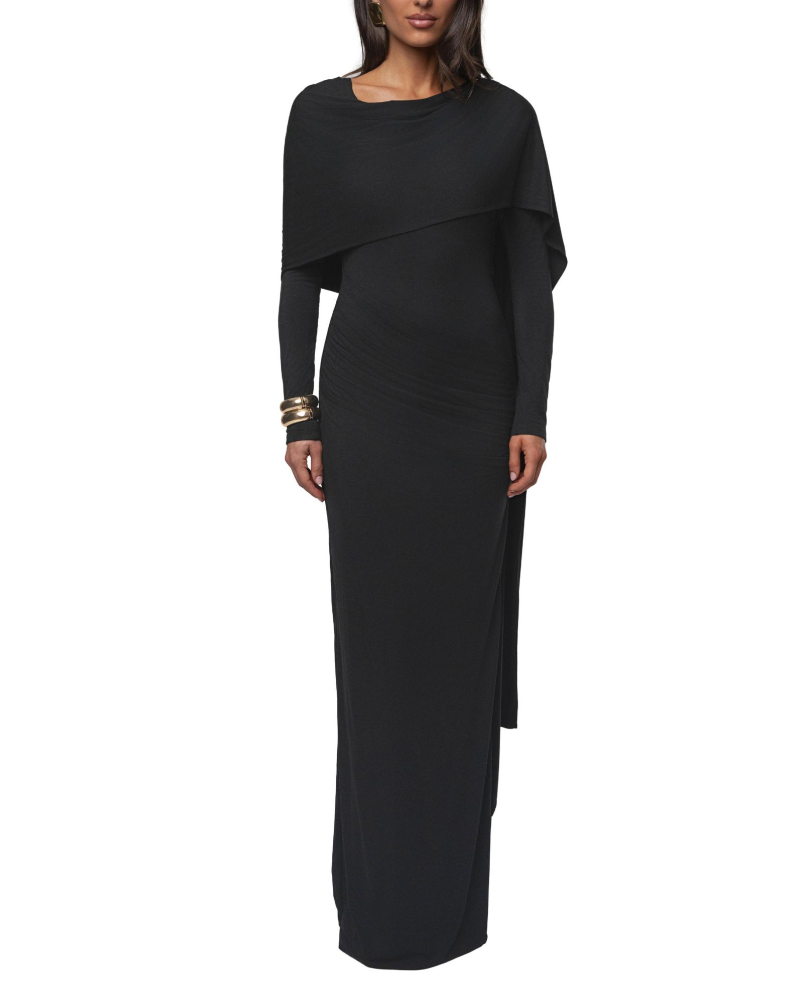 JLUXLABEL Women's Glitz Asymmetric Maxi Dress