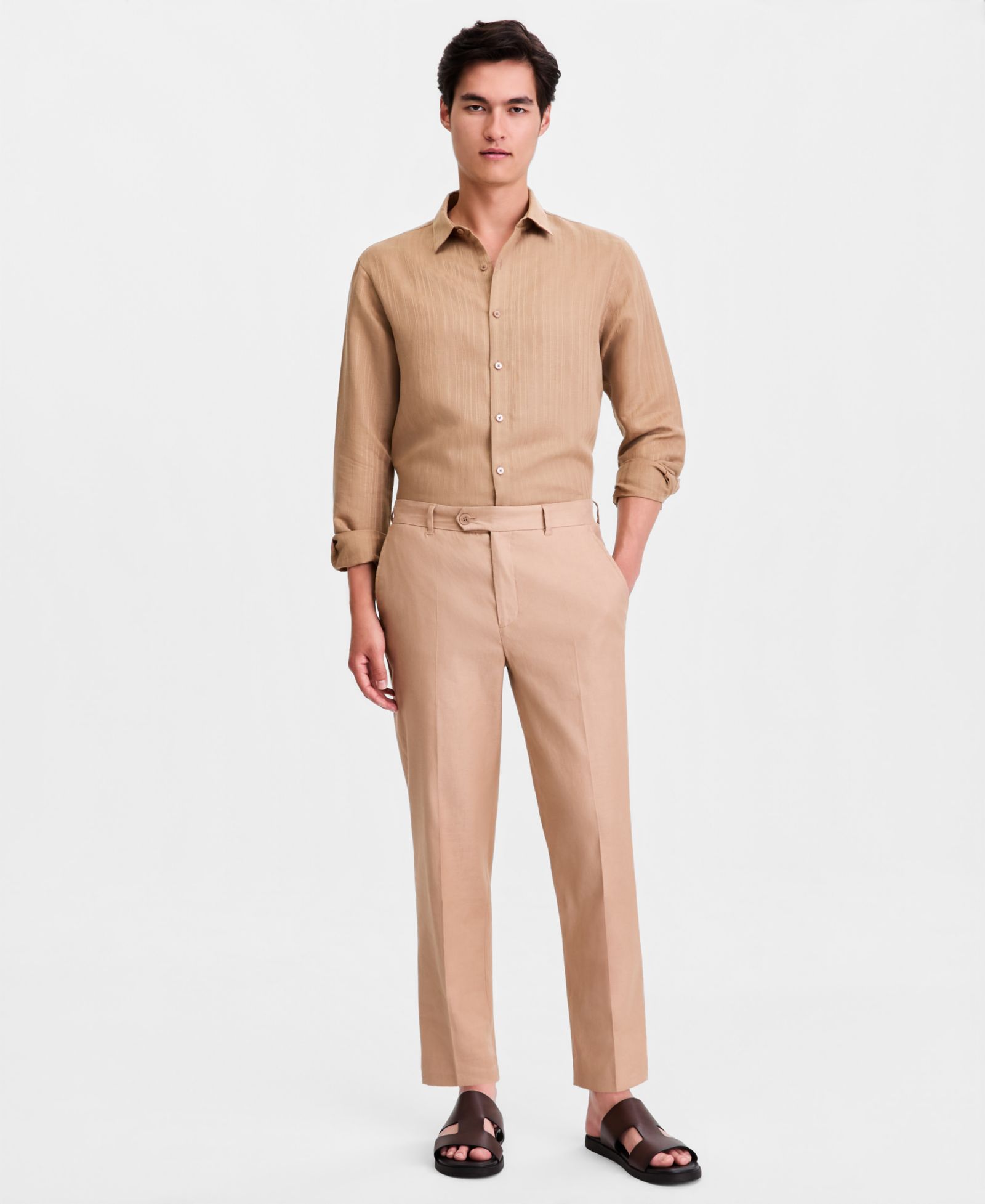 Мужские брюки Alfani Tech Linen-Blend