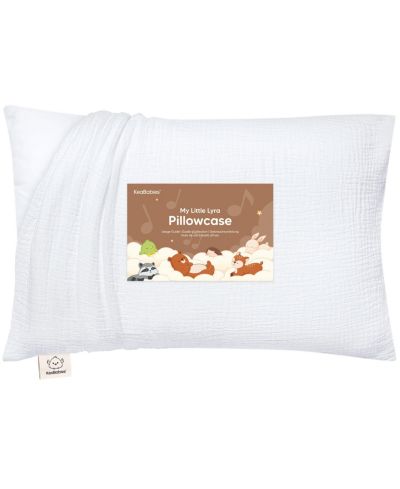 Наволочка KeaBabies Toddler 1-Pack Lyra Muslin Pillowcase 13x18, Organic Cotton Muslin Pillow Case Cover для мальчиков и девочек