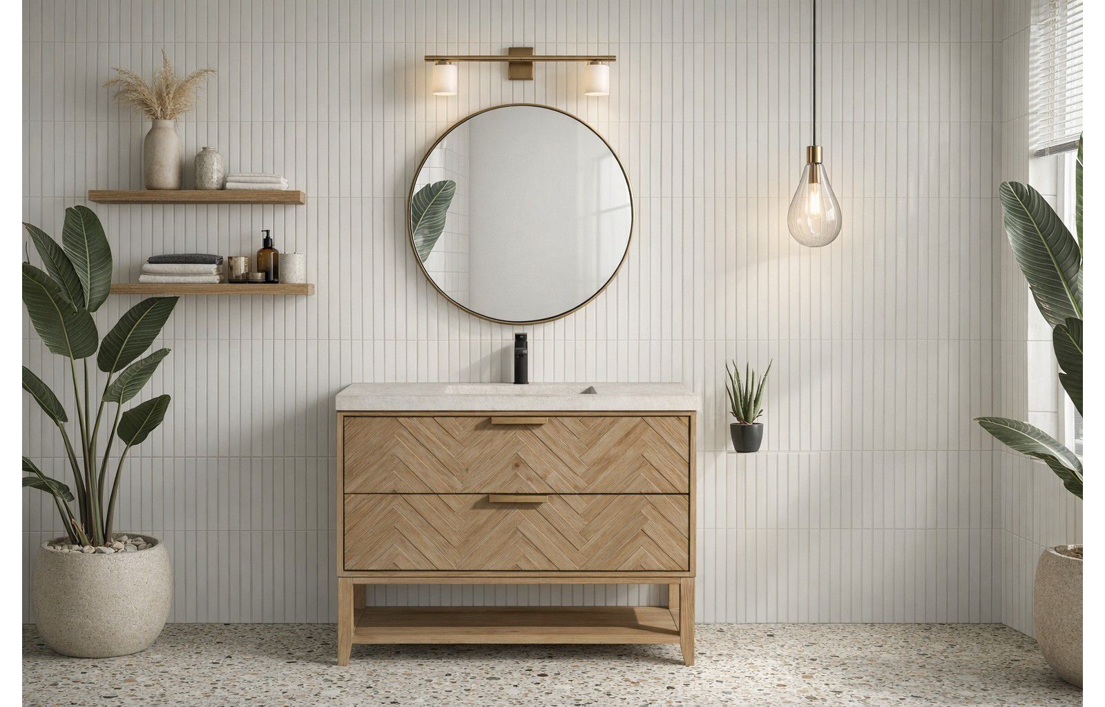 Стойка Ari Bath 42" Carlsbad Freestanding, Weathered Fir Finish