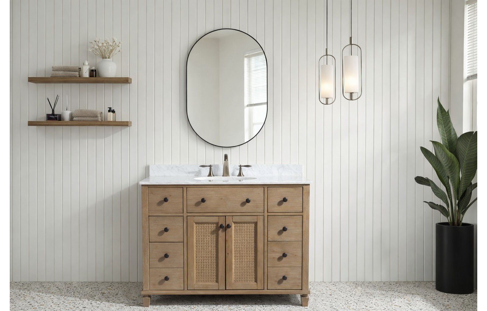Ari Bath 42" Annie, Weathered Fir Finish