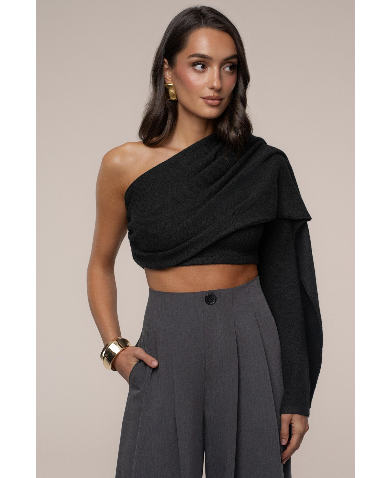 JLUXLABEL Women's Capsule One Shoulder Top