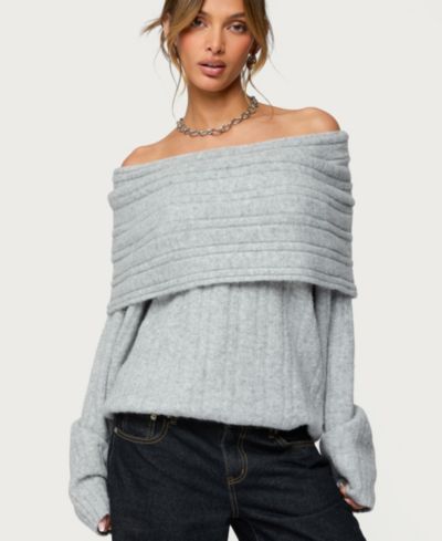 Женский джемпер Edikted Kadenna Oversized Off Shoulder