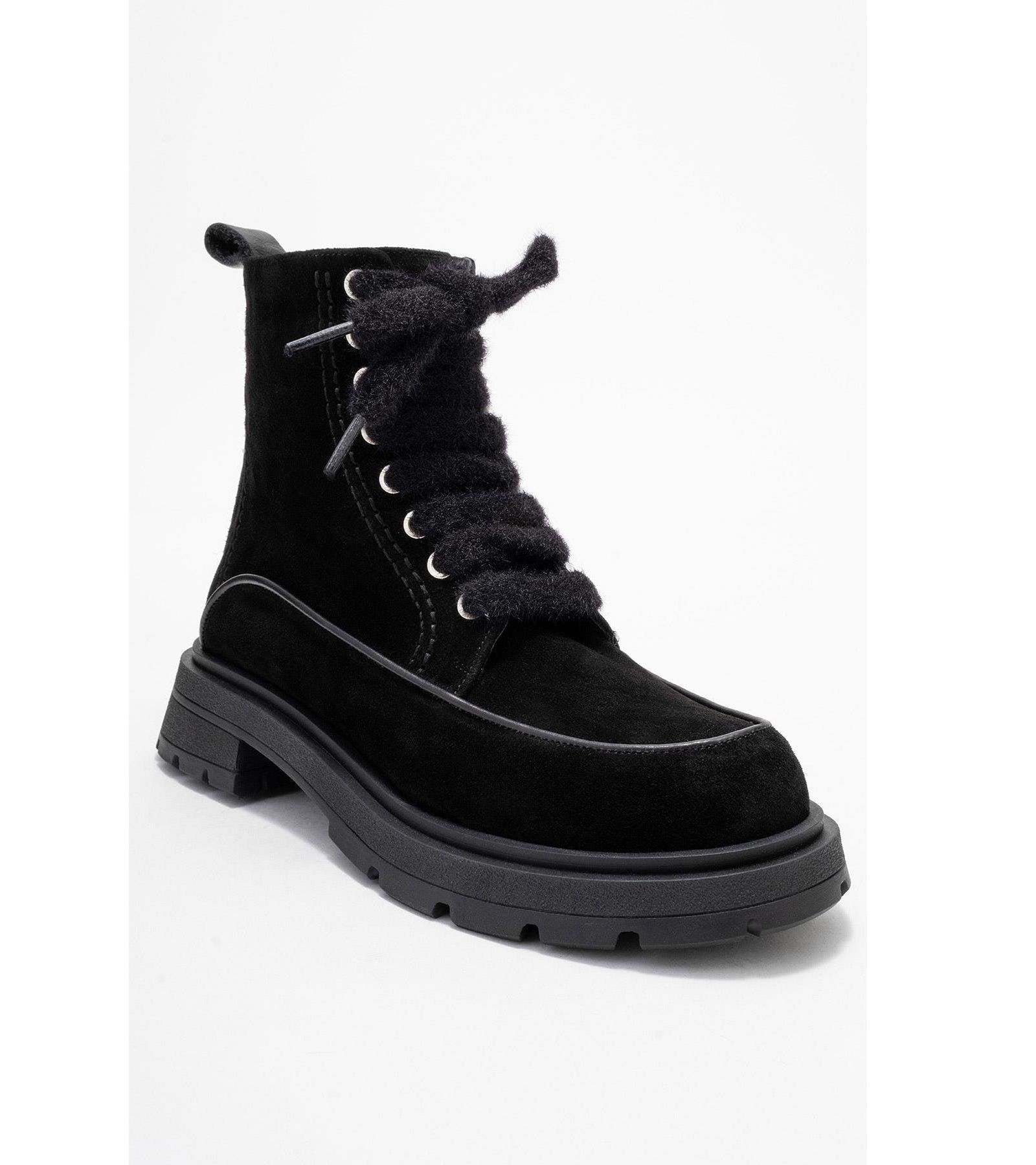 Forever & Always Shoes Женские кожаные ботинки Mina Combat