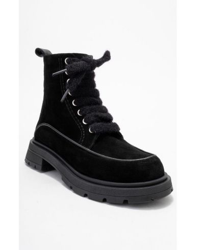 Forever & Always Shoes Женские кожаные ботинки Mina Combat