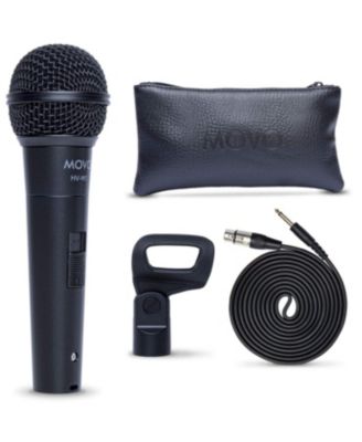 Динамический вокальный микрофон Movo HV-M5 XLR Cardioid с внутренним амортизатором и ветрозащитой