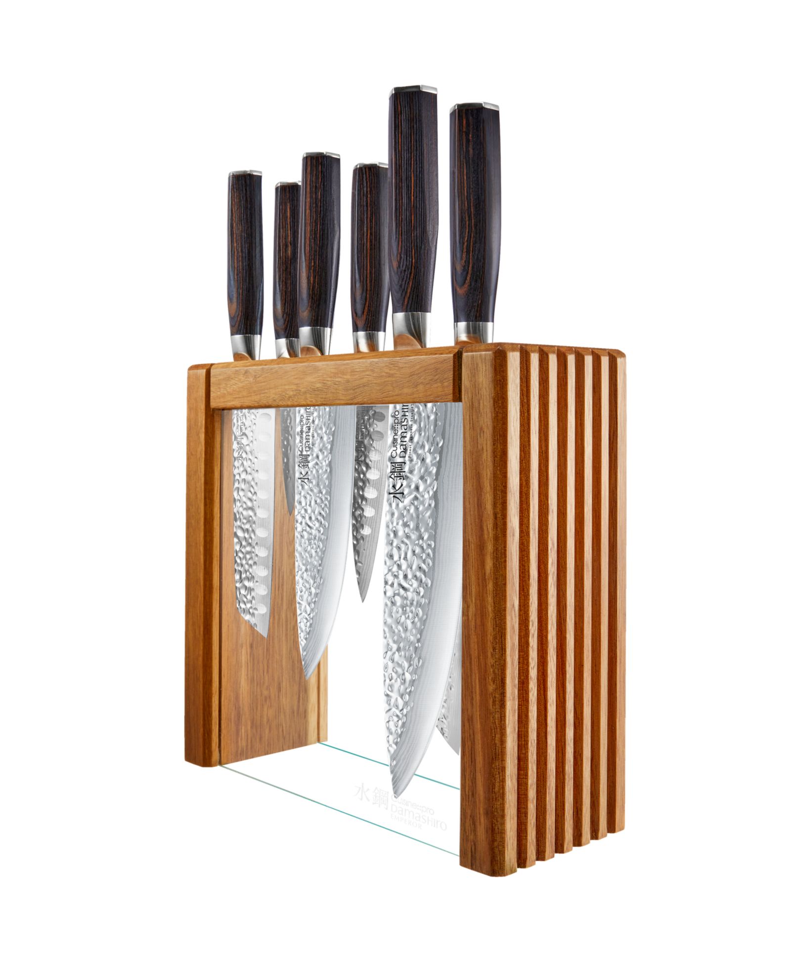 Cuisine::pro® Damashiro Emperor 7-Pc. Makoto Knife Block Set
