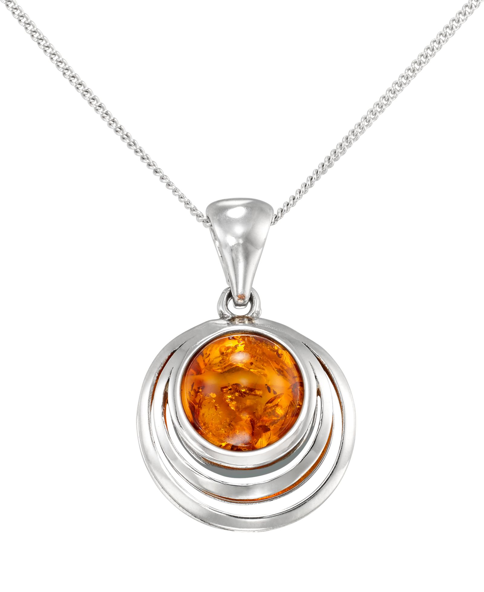 Подвеска Amber Circle (4 ct. t.w.) из стерлингового серебра