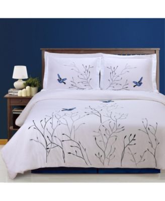 Superior Swallow Cotton 3-Piece Duvet Cover Set
