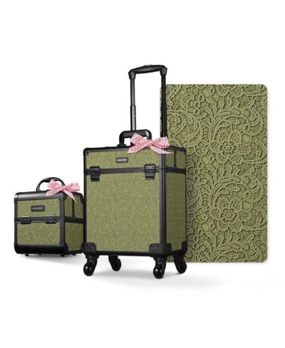 Косметичка Byootique 2-Piece Makeup Train Case Cosmetic Organizer Kit Rococo Coral Artists