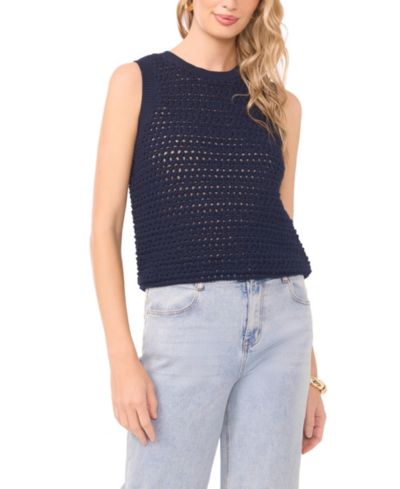 1.STATE Women's Sleeveless Crew Neck Tank Top