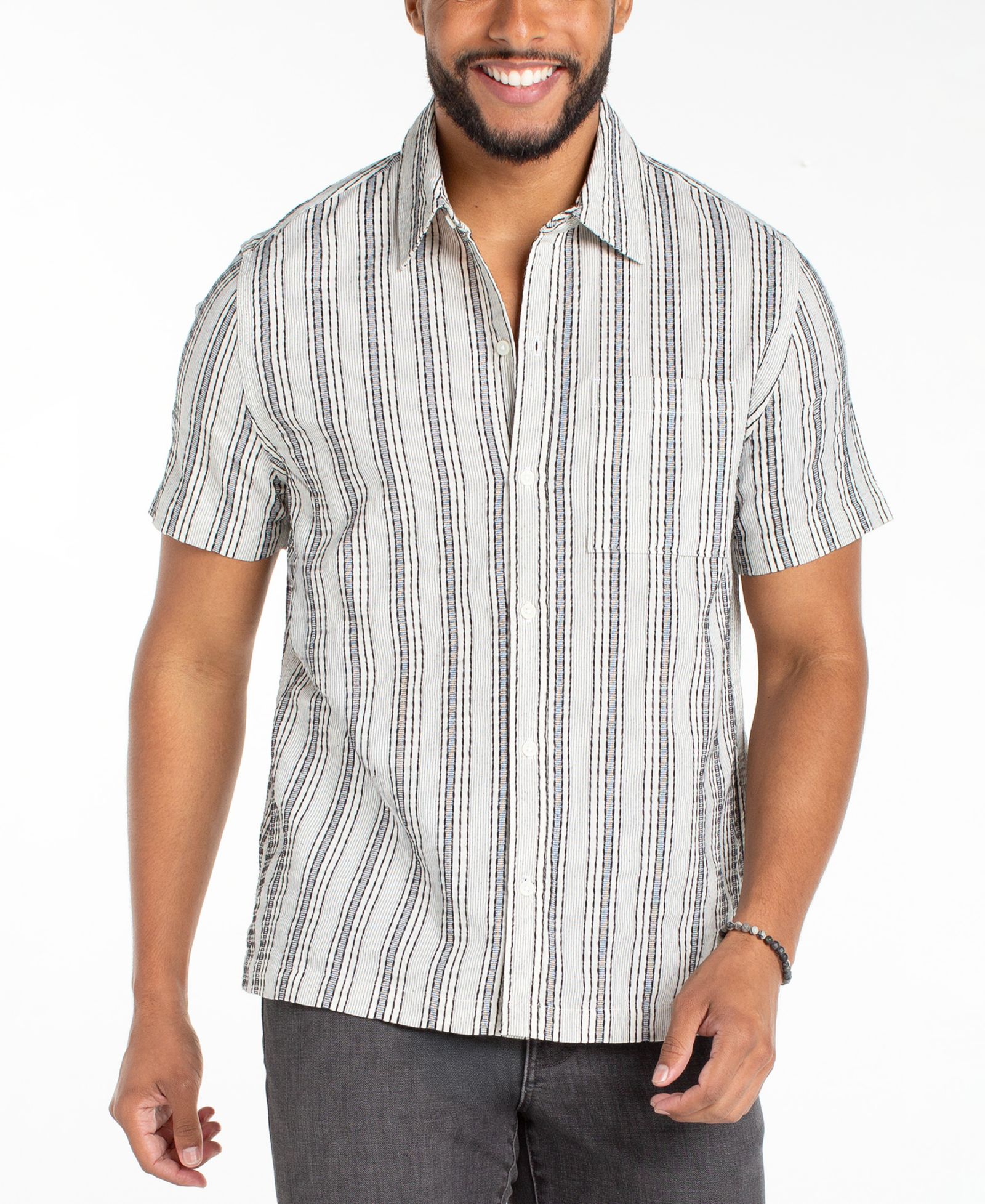 Мужская рубашка Liverpool Los Angeles Short-Sleeve Button-Up