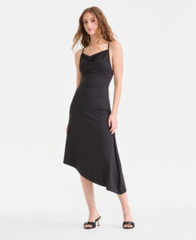 Женское платье-комбинация Bar III Second Skin Asymmetric-Hem Slip Dress