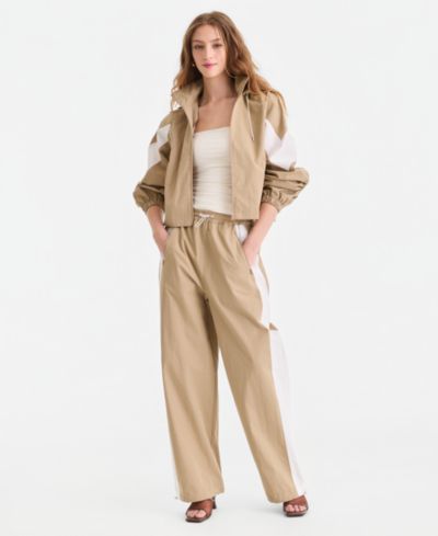 Bar III Женские Nylon Track Pants, Macy's Exclusive
