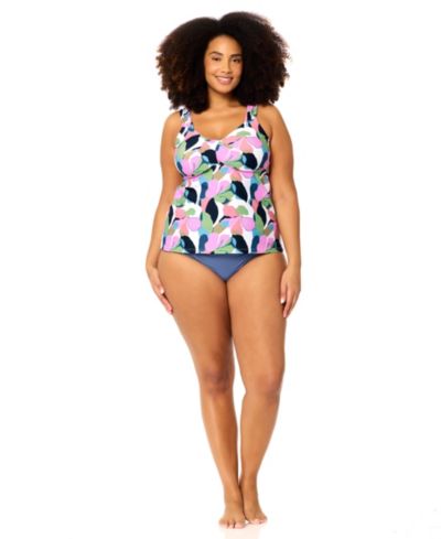 Raisins Curve Plus Size Rimini Tankini Top