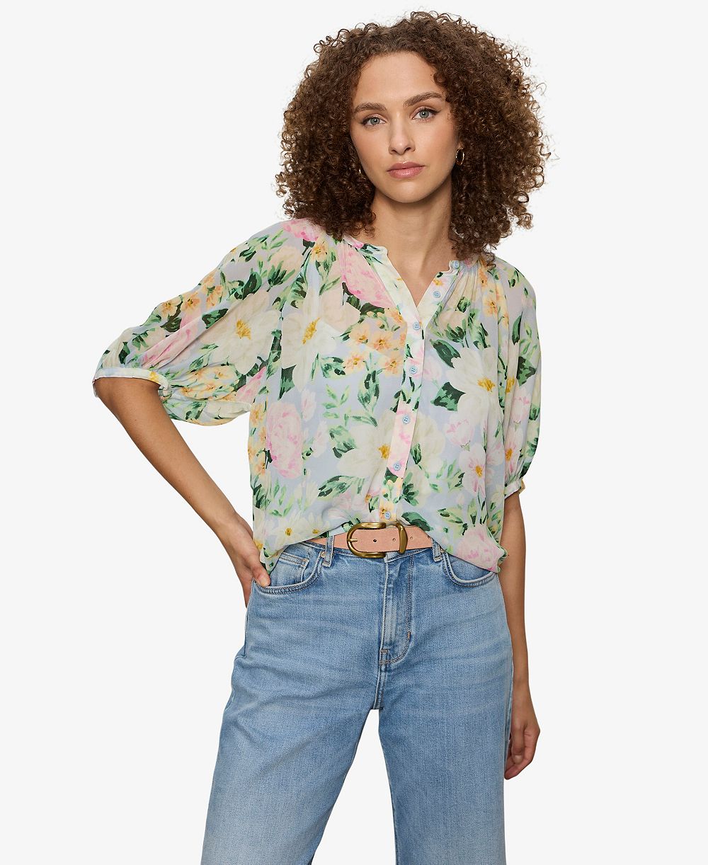 Блузка Sanctuary Women's Button-Front Detachable Cami
