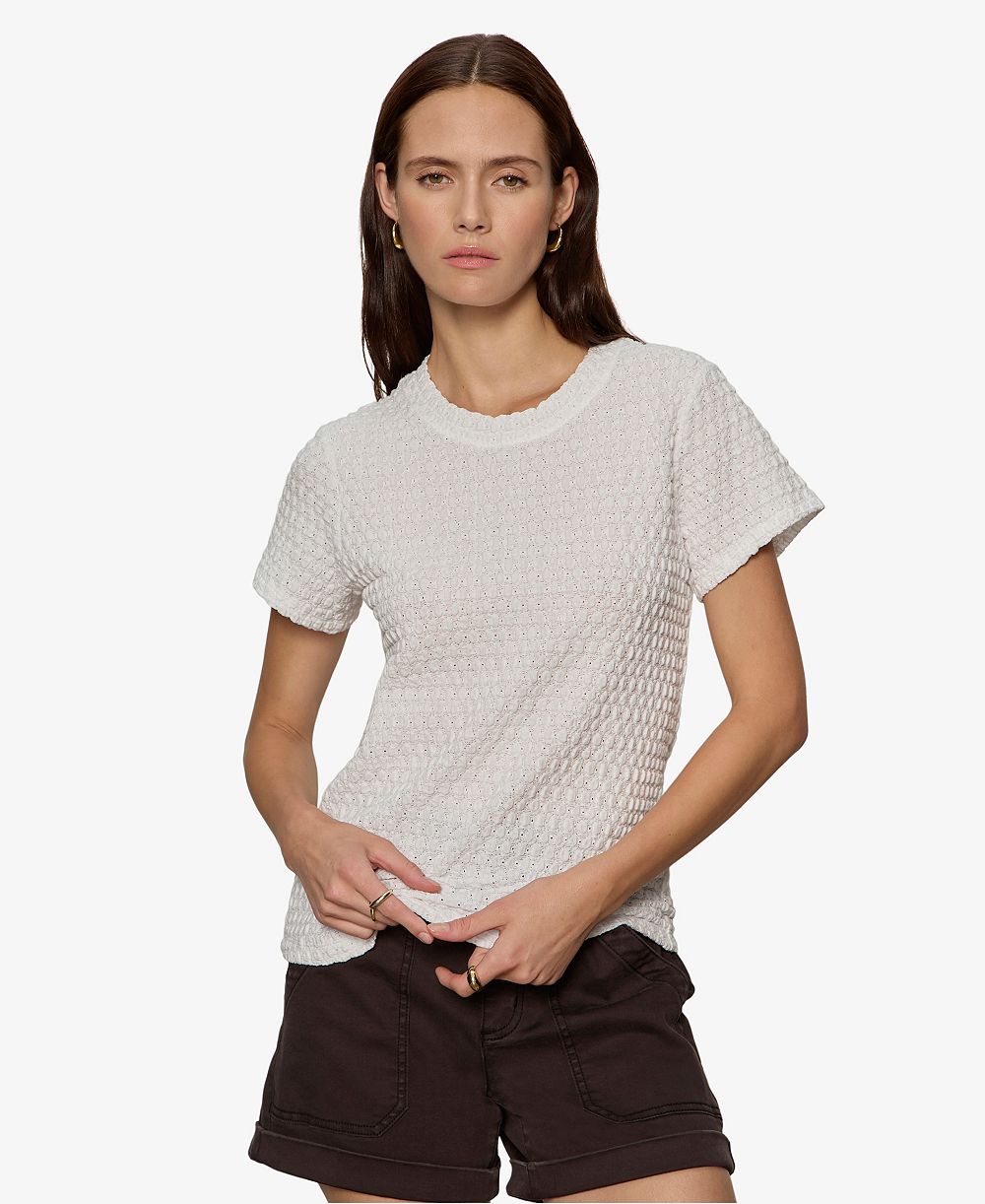 Женский трикотажный T-Shirt Sanctuary Pucker-Up Textured Knit