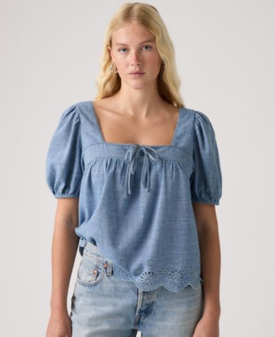 Levi's® Premium Женская блузка Darling с вырезкой, короткий рукав