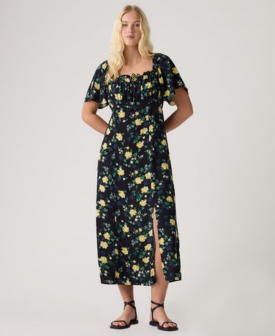 Женское миди-платье Levi's® Premium Amara Column Flutter-Sleeve