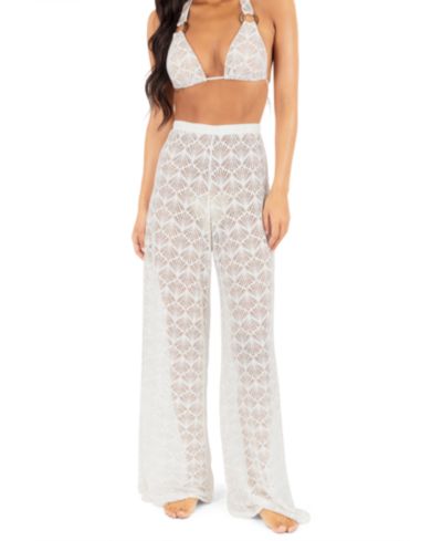 Hurley Women's Shell Crochet Beach Pants
