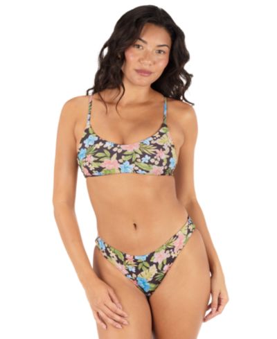 Hurley Женский Reversible Miami Garden Cross-Back Bikini Top