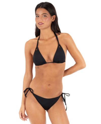 Hurley Women's Solid Tri Bikini Top