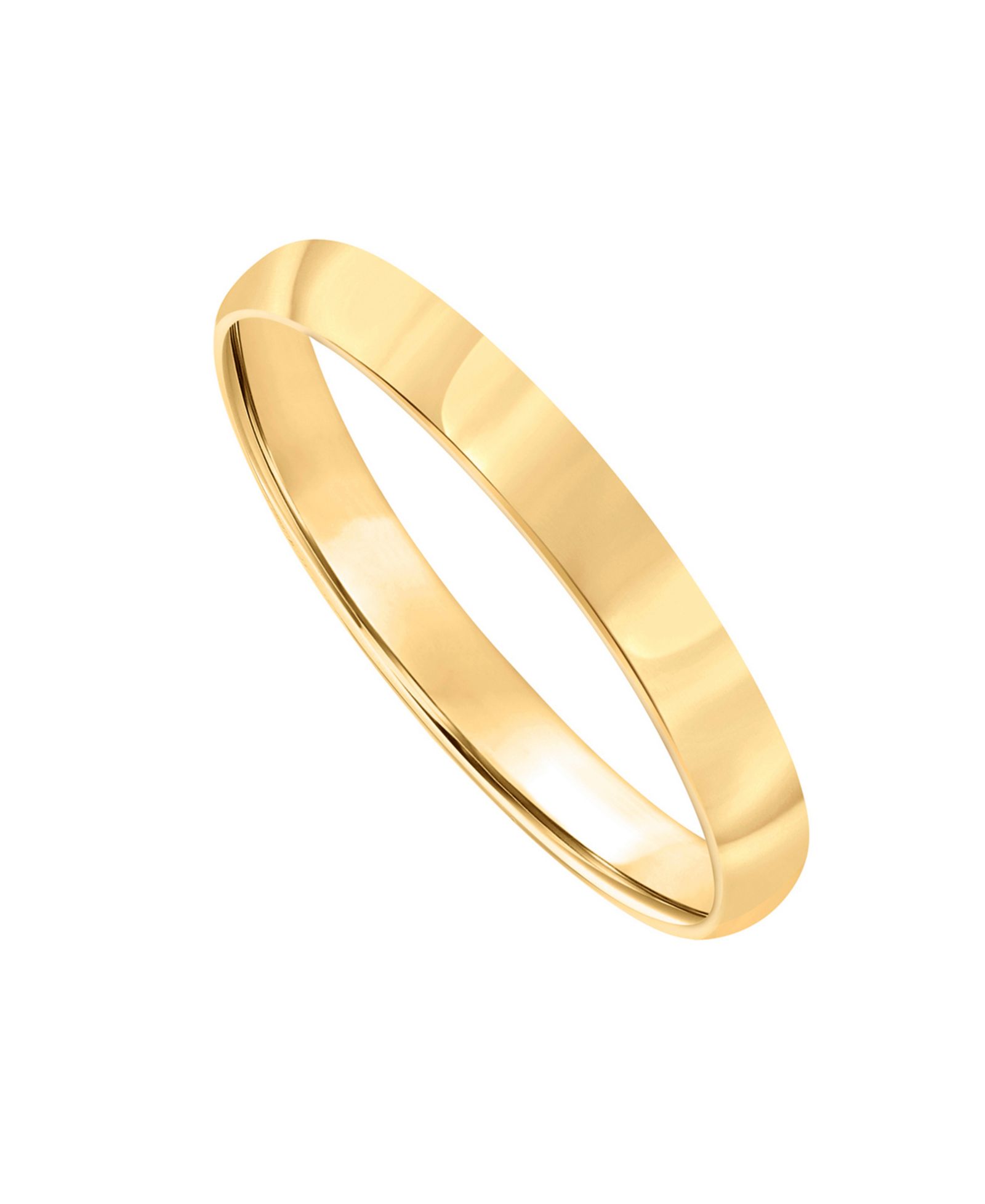 Macy's Low Dome Wedding Band Ring in 10k Yellow or White Gold