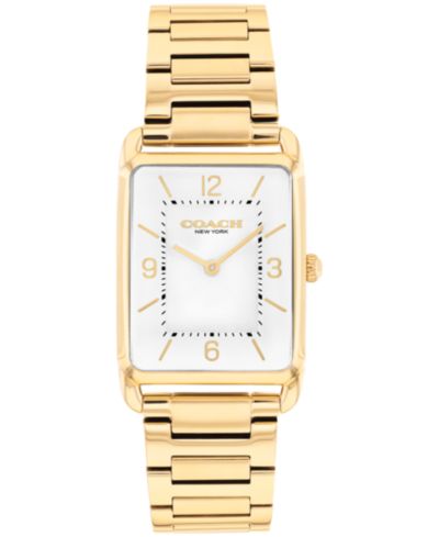 Унисекс часы COACH Elliot Gold Tone Stainless Steel 32x26mm