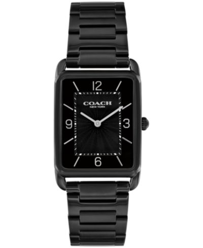 Унисекс часы COACH Elliot Ionic Plated Black Stainless Steel, 32x26mm