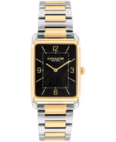 Унисекс часы COACH Elliot Two Tone Stainless Steel Bracelet, 32x26mm