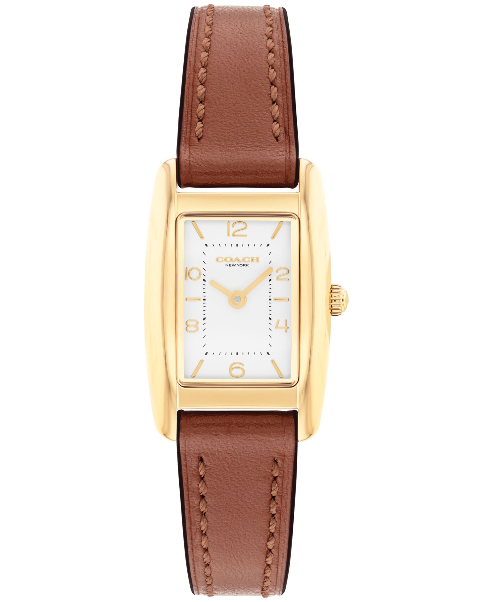 COACH Женские часы Reese Saddle Leather Strap, 20x30mm