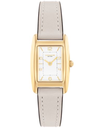 COACH Женские кожаные часы на ремешке Reese Chalk, 20mm