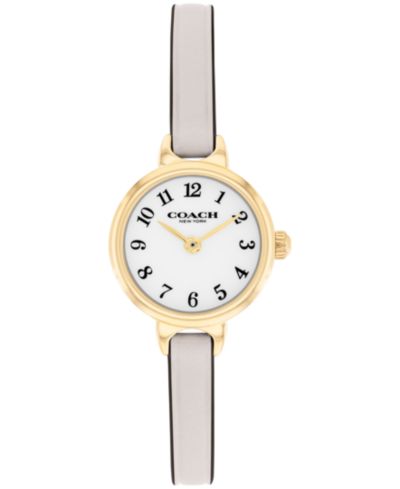 Женские часы Coach Iris Chalk Leather Strap, 22.5mm