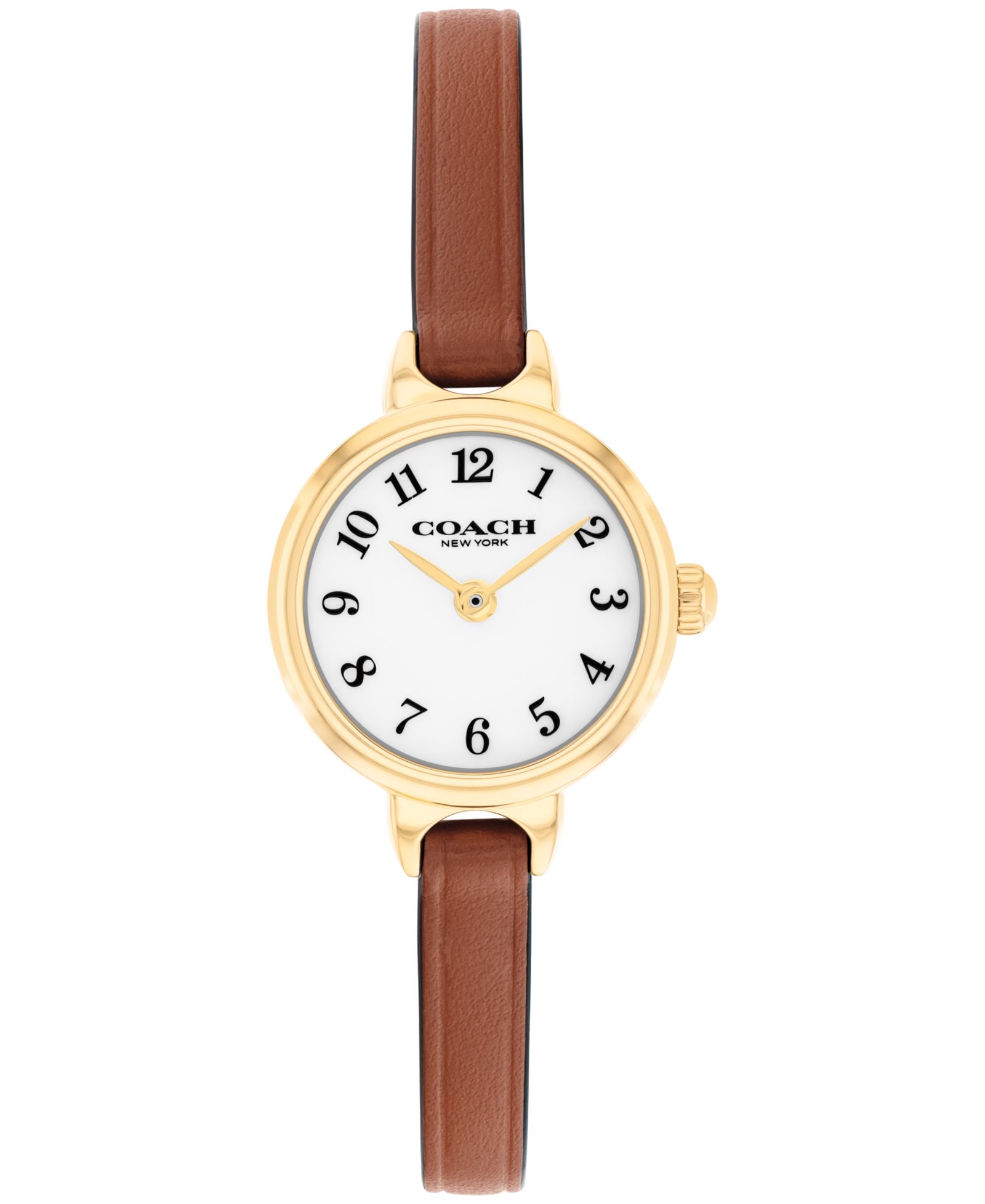 Женские часы Coach Women's Iris Saddle Leather Strap 22.5mm