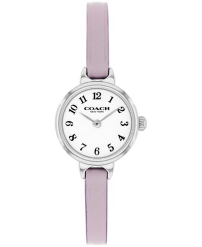 Женские наручные часы Coach Iris Lavender с кожаным ремешком, 22.5mm