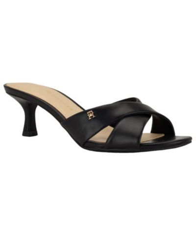 Tommy Hilfiger Women's Lanis Criss-Cross Kitten Heel Sandals