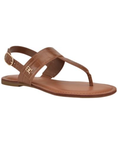 Сандалии Tommy Hilfiger Women's Lenian T-Strap Flat Slingback