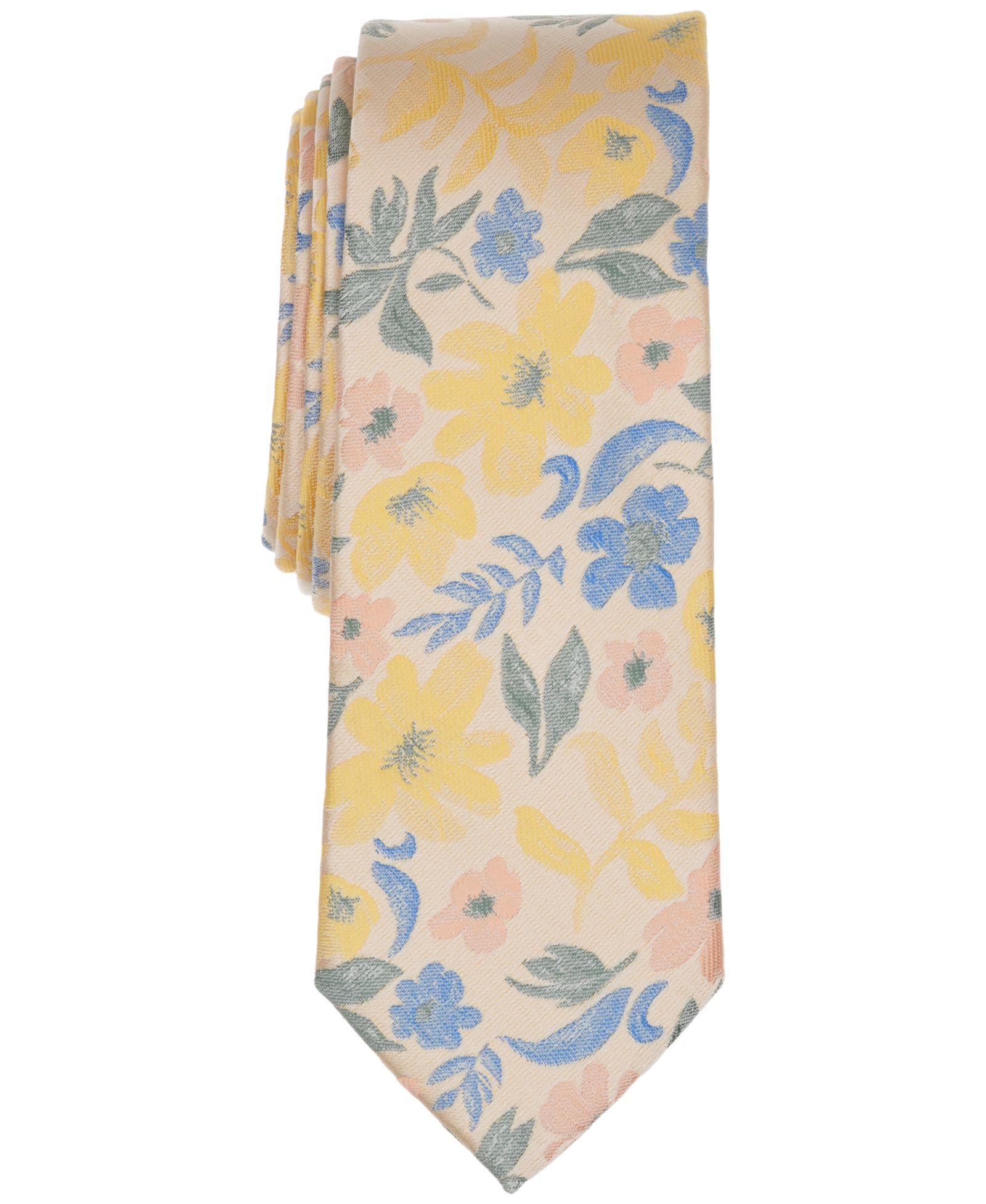 Bar III Мужской галстук Newell Floral, эксклюзив Macy's