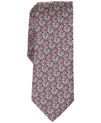 Галстук Bar III Men's Lea Floral Skinny