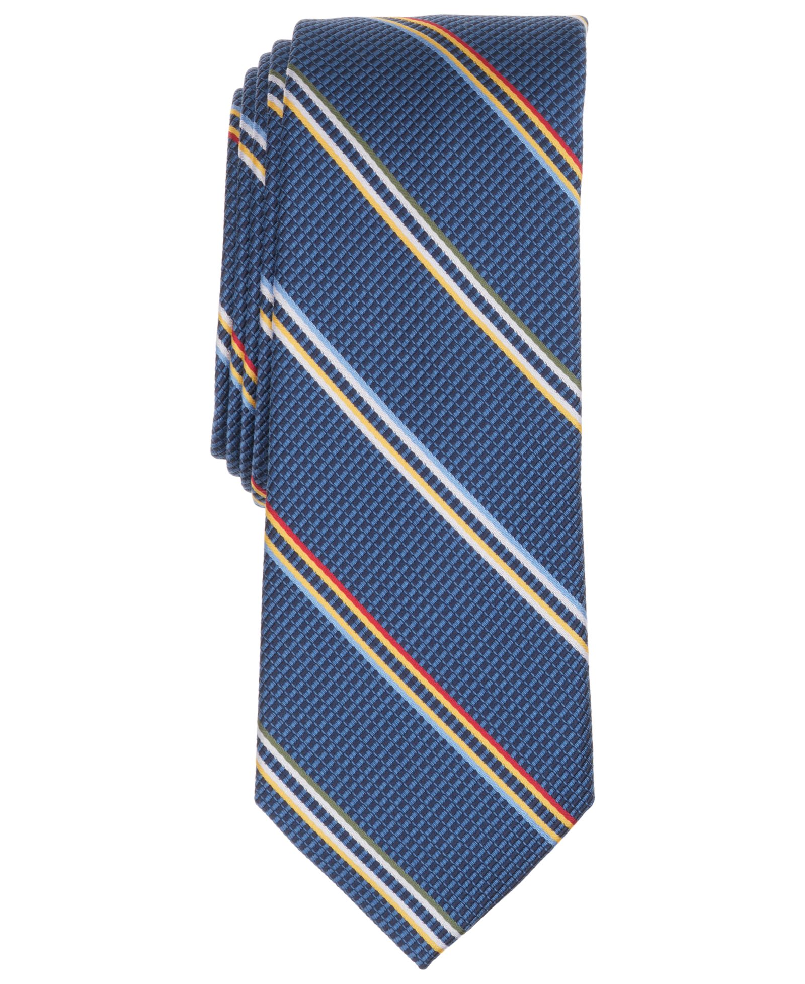 Bar III Men's Amra Stripe Skinny Tie, Macy's Exclusive