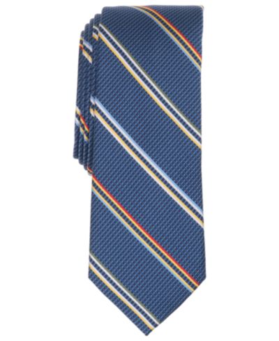 Bar III Men's Amra Stripe Skinny Tie, Macy's Exclusive