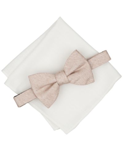 Мужской набор Bar III Melange Chevron Solid Bow Tie и Pocket Square, 2-Piece Set