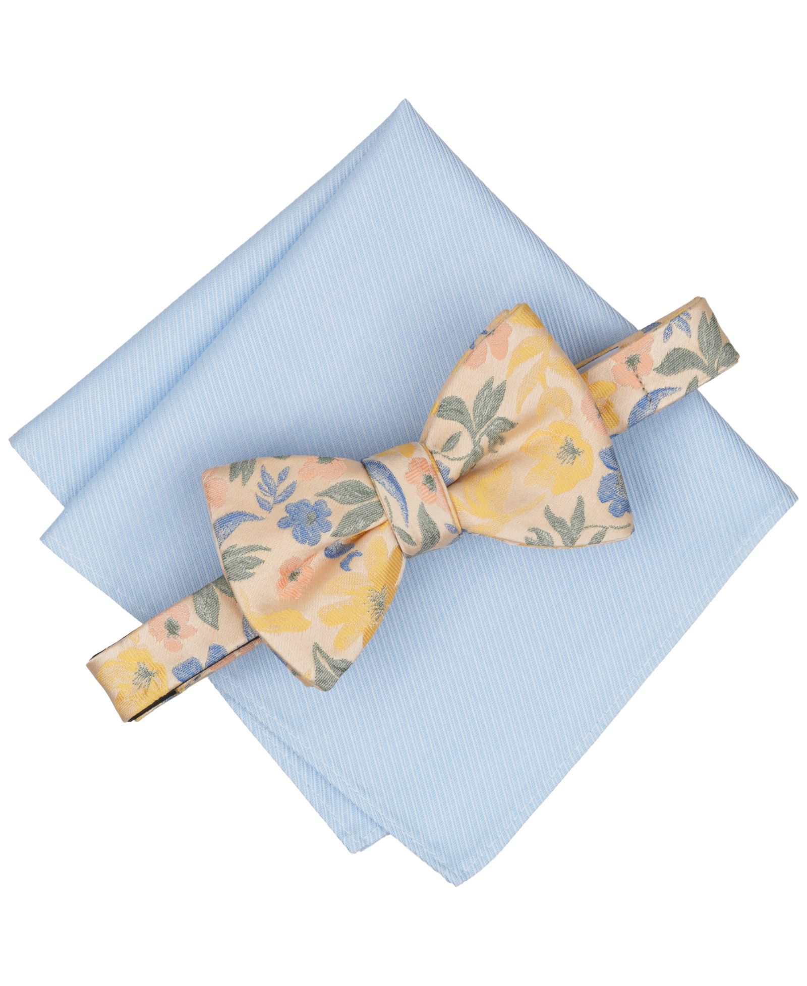 Мужской набор Bar III Men's Newell Floral Print Bow Tie and Pocket Square, 2-Piece Set