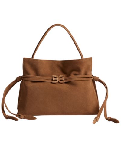 Sam Edelman Poppy Small Suede Drawstring Tote Bag