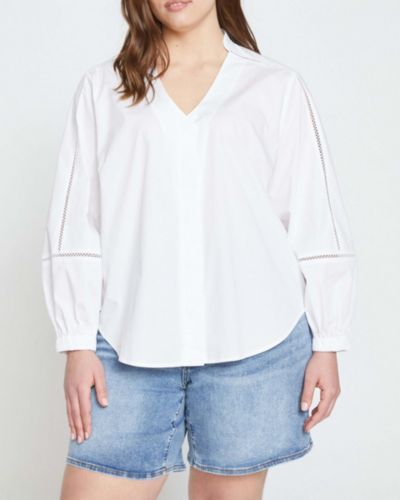Блузка Universal Standard Plus Size Saint-Honore Poplin