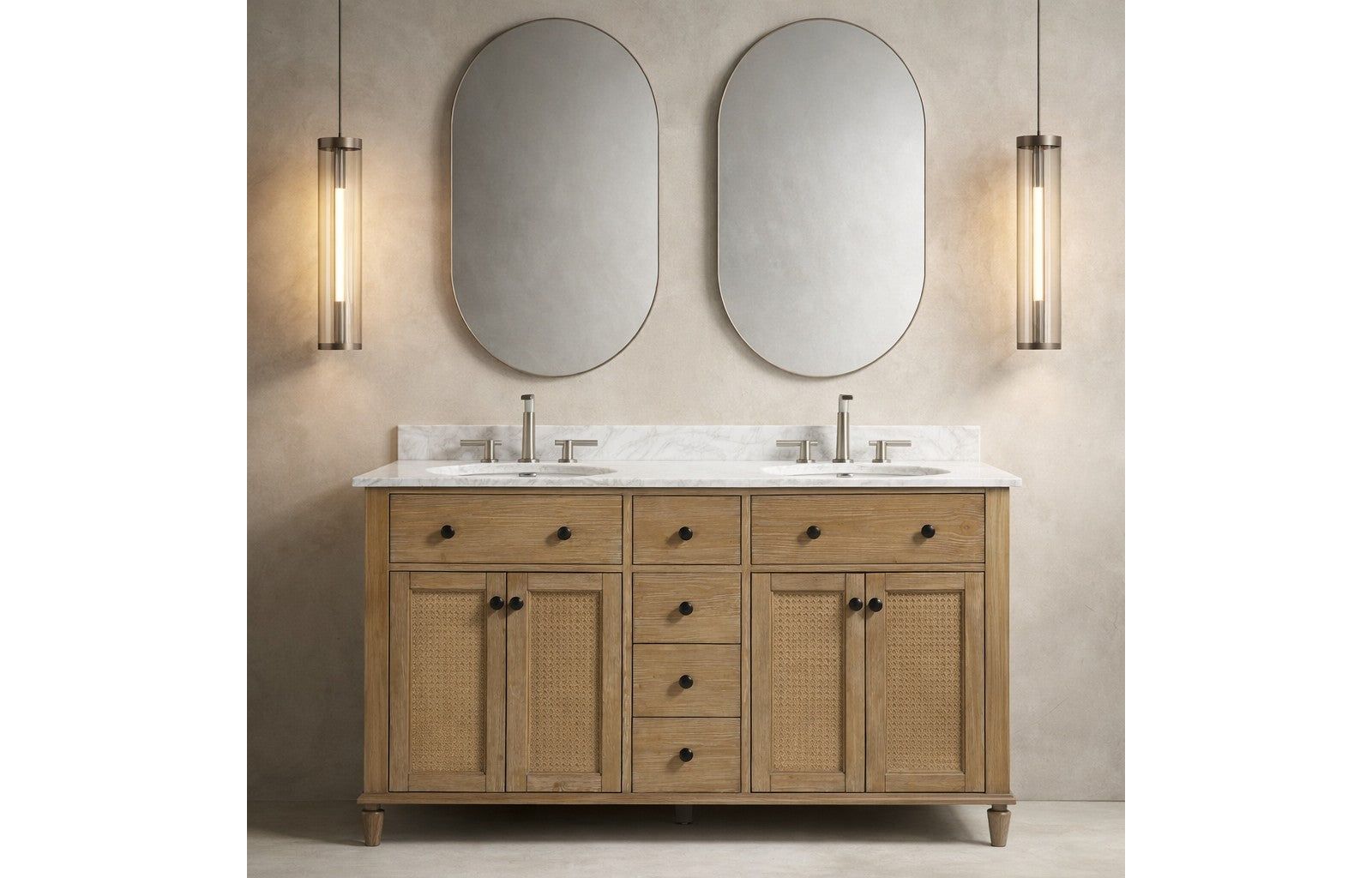 Ari Bath 55" Annie, Weathered Fir Finish